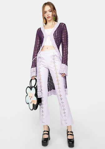 Can't Be Outshined Lace-Up Pants