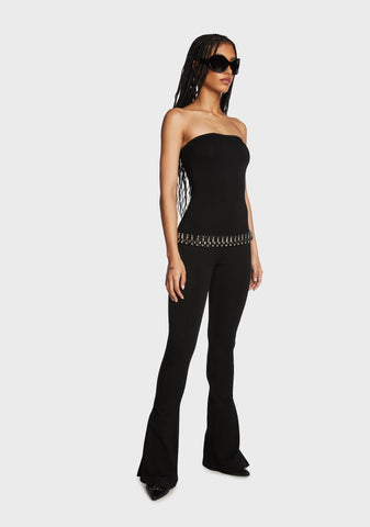 Melina Side Slits Flared Jumpsuit