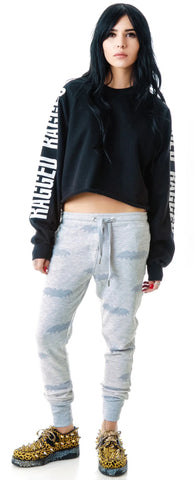 The  Gunshow Long Sleeve Cropped Sweatshirt