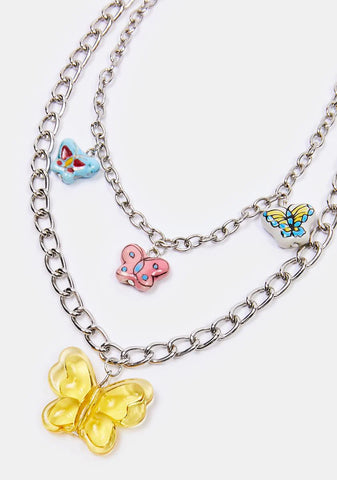 Joyful In Nature Butterfly Chain Necklace
