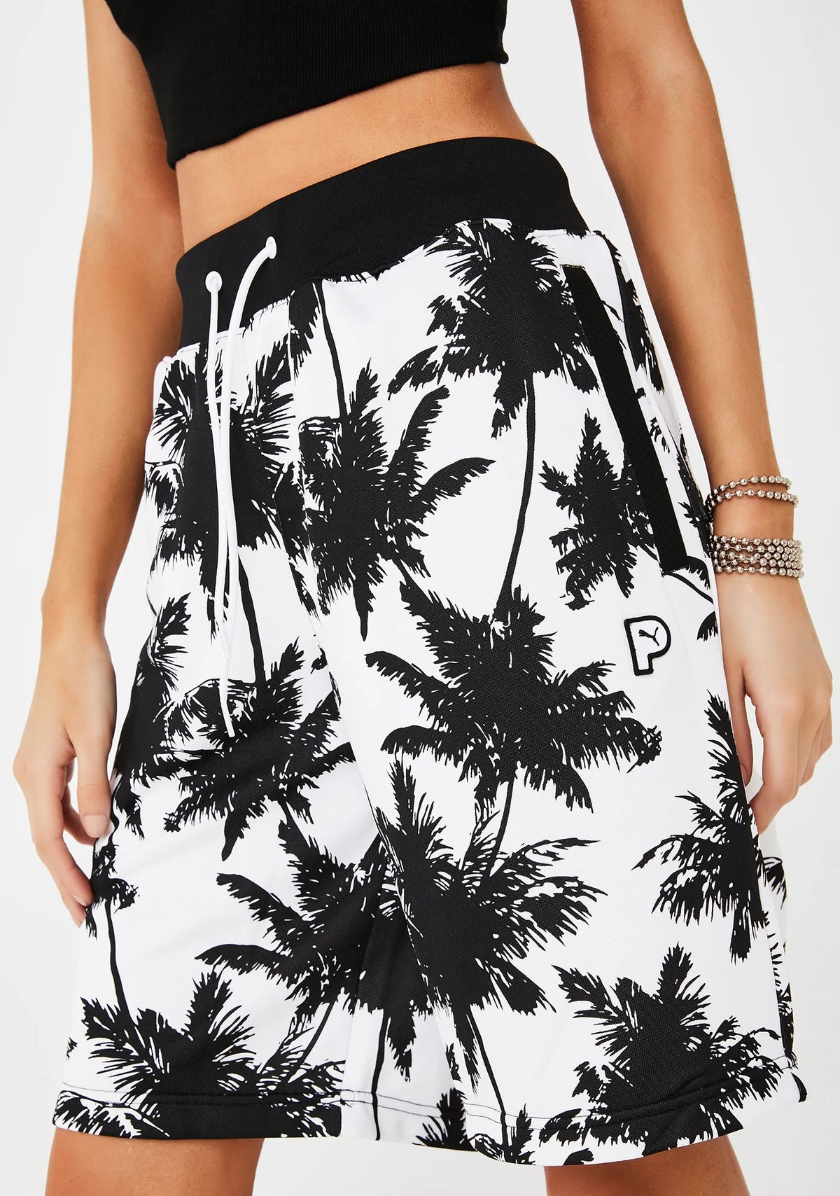 Palm Tree Graphic Shorts