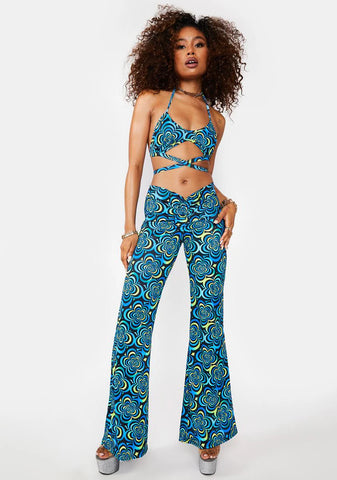 Blissful Visions Flare Pants
