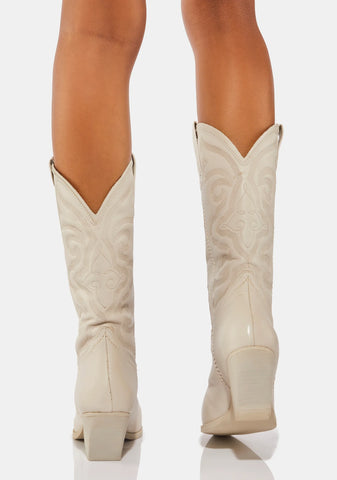 White West Cowboy Boots