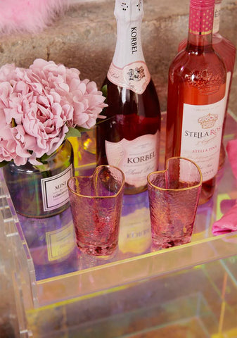 Love Always Wins Shot Glasses - Pink