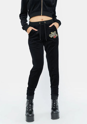 Where The Heart Is Velvet Pants