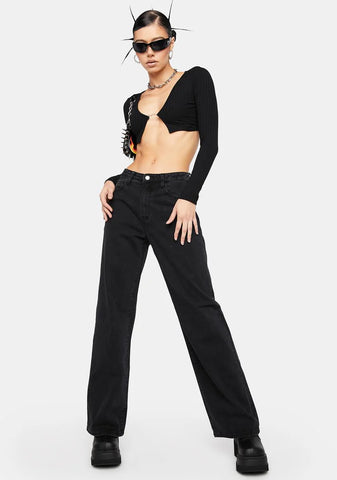 Low Rise Baggy Jeans