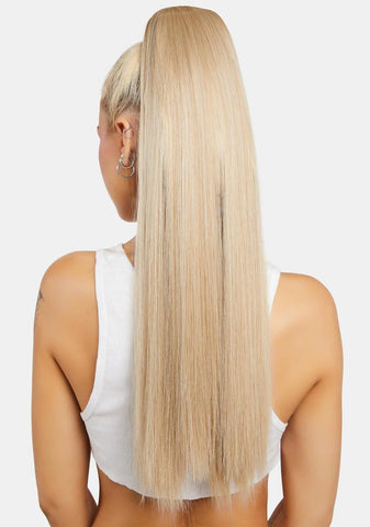 California Blonde Grande 26" Straight Wraparound Pony