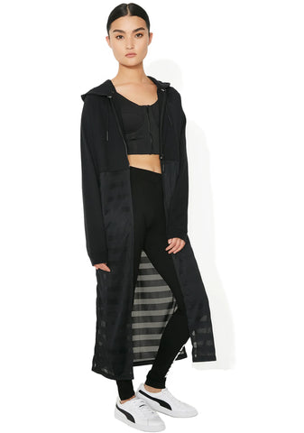 Heather Mesh Full Zip Hoodie