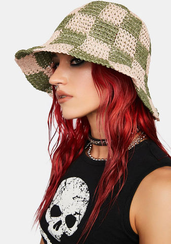 Olive Laid Back Bucket Hat