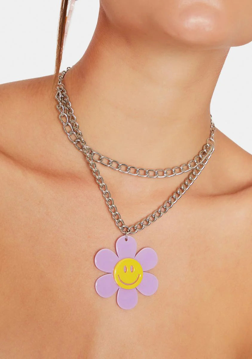 Grape Stay Groovy Layered Necklace