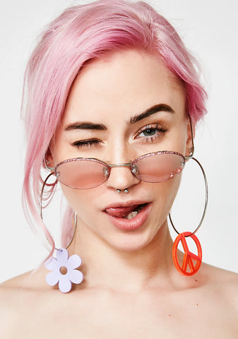 Just A Girl Flower Sunglasses