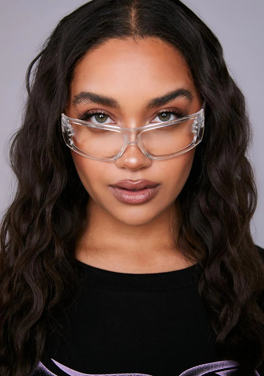 Let Ur Guard Down Clear Sunglasses
