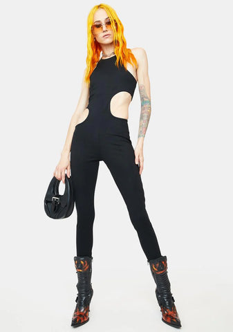 Black Lorel Cutout Jumpsuit