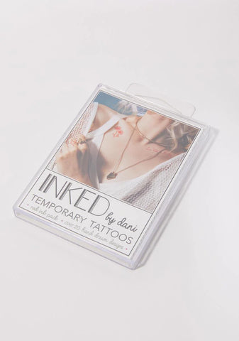 Red Ink Temporary Tattoo Pack