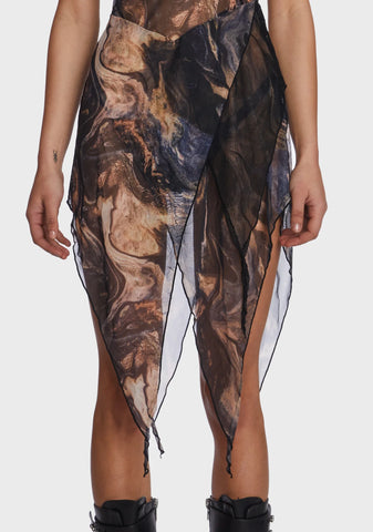 Echo Rockslide Print Midi Dress