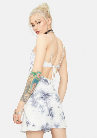 Take A Hit Tie Dye Open Back Mini Dress