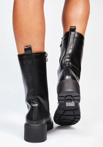 Noir The New Heir Combat Boots