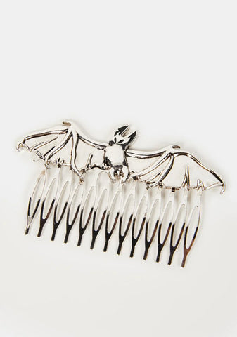 Vampy Diva Bat Hair Clip