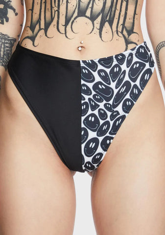 Smiley Split High Waist Bottoms