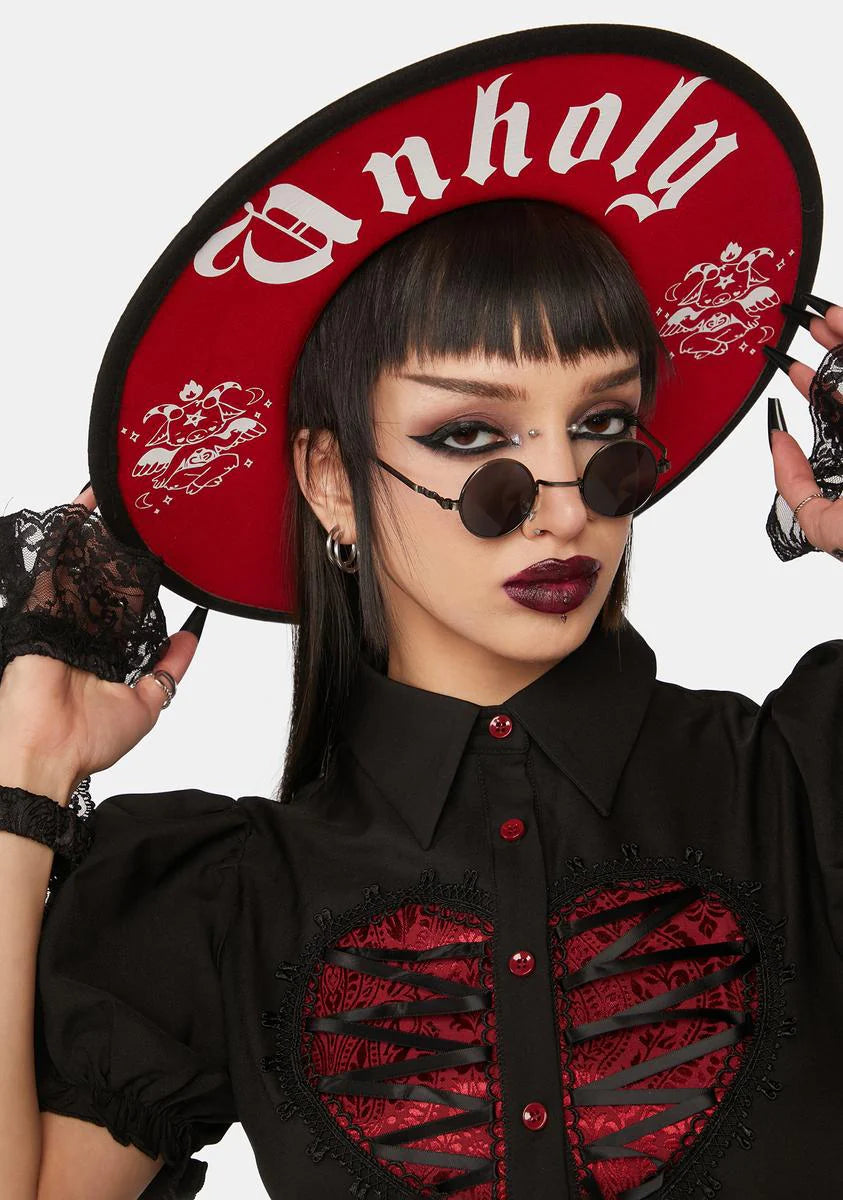 The Omen Wide-Brimmed Hat