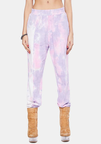 Lavender Tie Dye Joggers