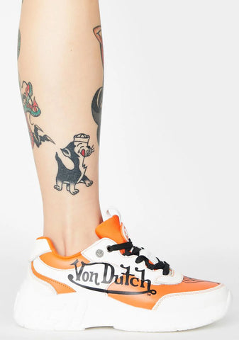 Orange Fairfax Classic Sneakers