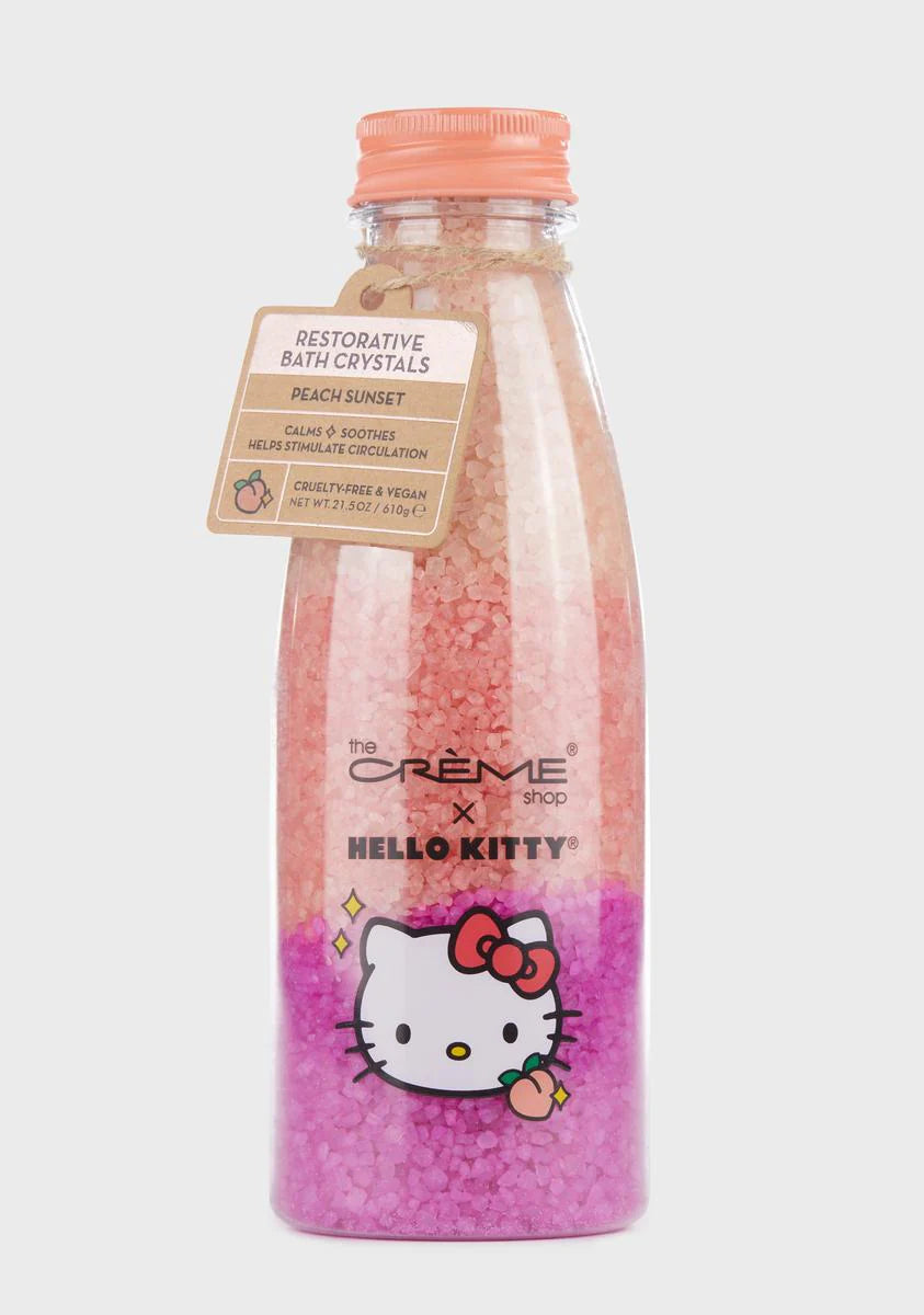 x Hello Kitty Peach Sunset Bath Crystals