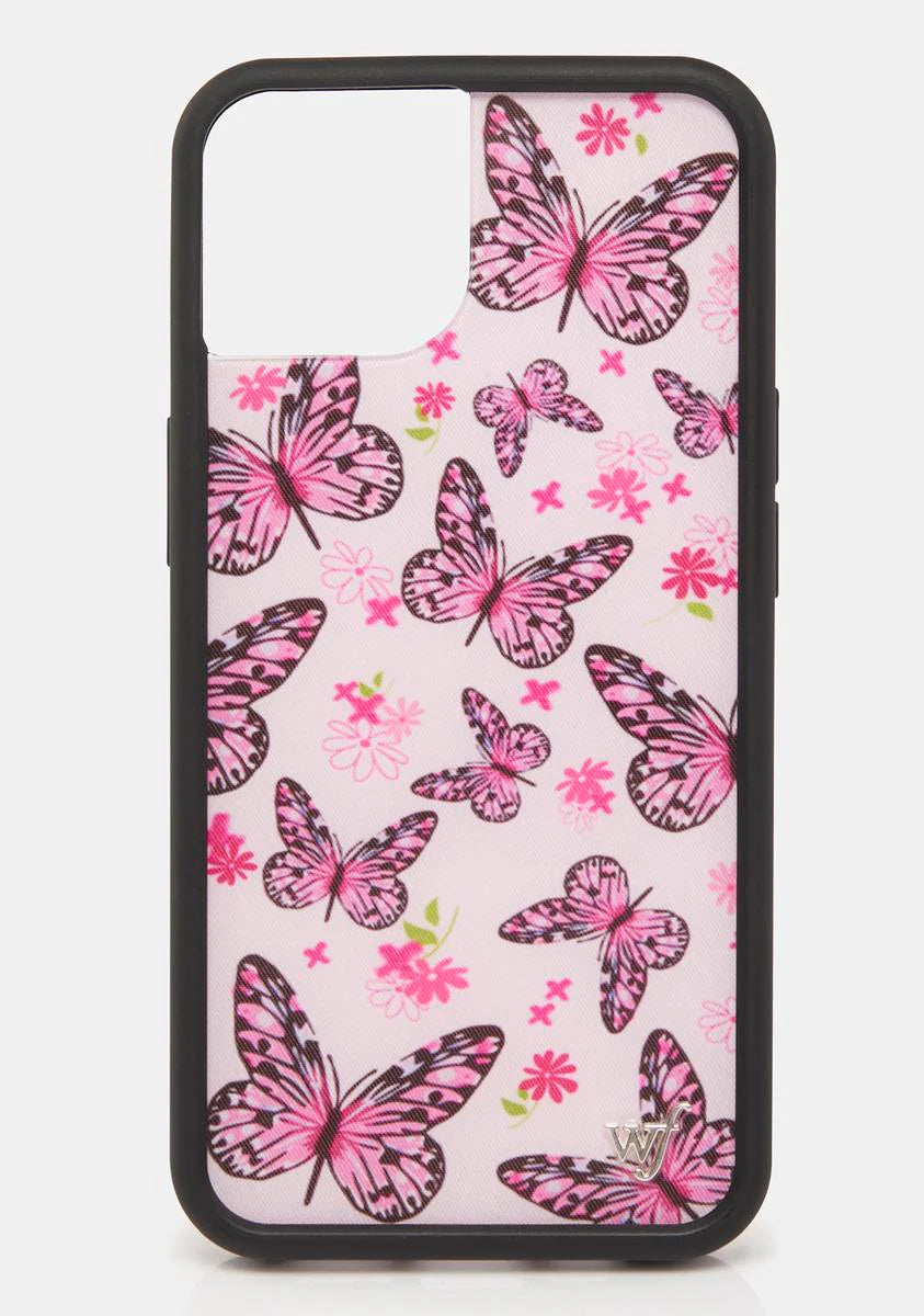 Pink Butterfly iPhone Case