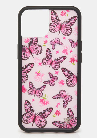 Pink Butterfly iPhone Case