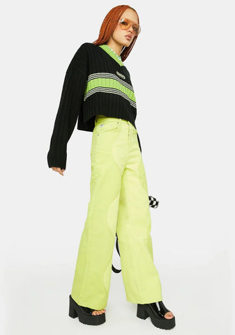Neon Underworld Wide Leg Jeans