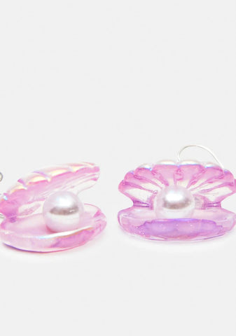 Marine Treasure Iridescent Shell Earrings