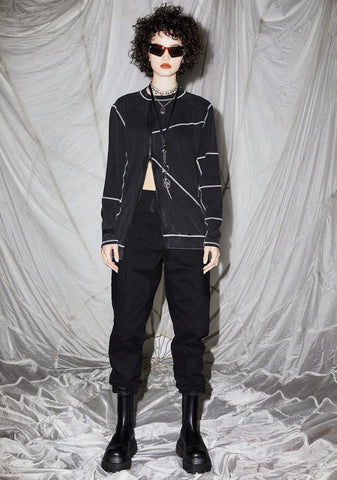 Reverb Unisex Asymmetrical Zip-Up Tee