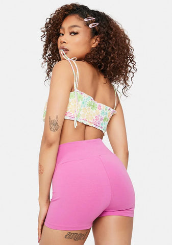 Dolly Pink Lounge Booty Shorts