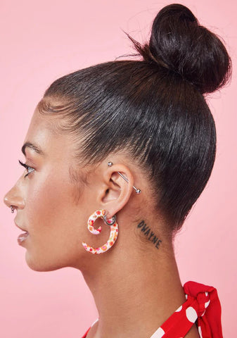 Summertime Fine Floral Swirl Earrings