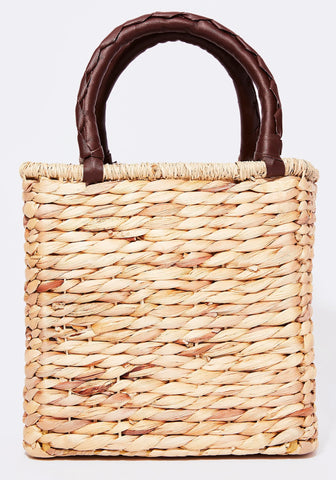 Sun Kissed Straw Handbag