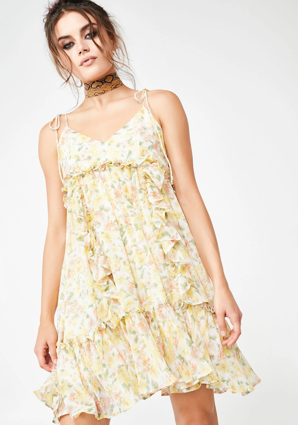 Citrus Kisses Floral Dress