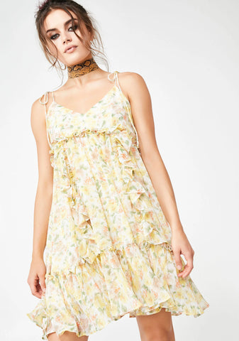 Citrus Kisses Floral Dress