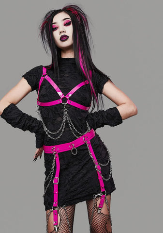 Candy Pleasure Reaper Bondage Garter Belt