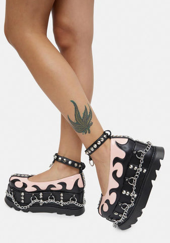 Tattoo Chain Mary Janes