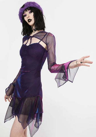 Shimmering Realms Dress And Shrug Set