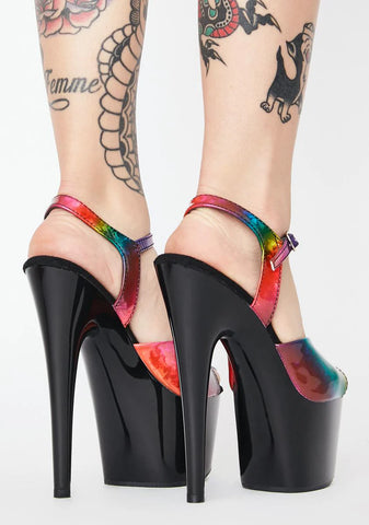Juicy Kat Stacks Adore Platform Heels