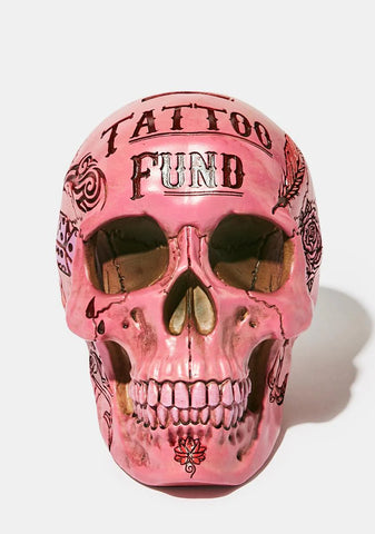 Tattoo Fund Skull Money Box