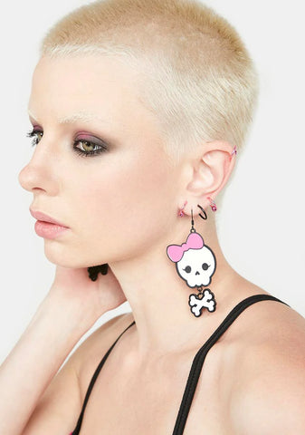 Coming For Me Skull Earrings