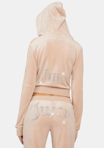 Opal OG Big Bling Velour Hoodie