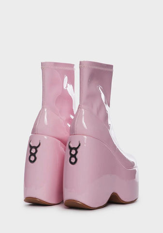 Baby Patent Say What You Mean Platform Boots