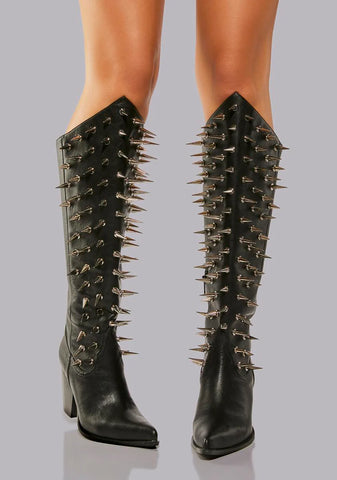 Wicked Memories Spiked Cowboy Boots