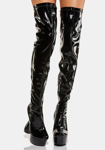 Octavia Thigh High Platform Boots