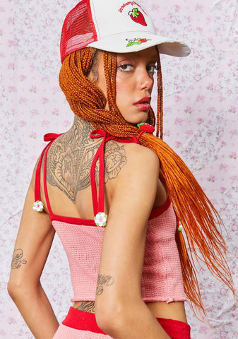 Berry Sweet Crochet Top