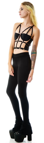 O-Ring Bustier - Black