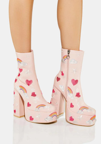 Sugar Clouds Platform Boots
